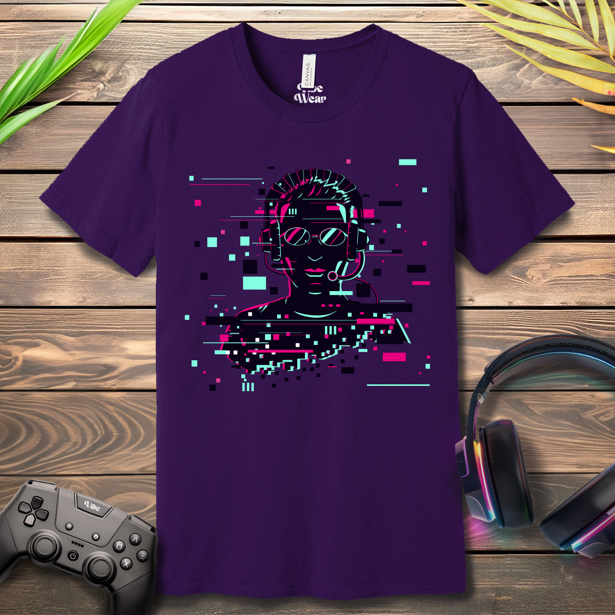 Gaming Glitch Silhouette T-Shirt