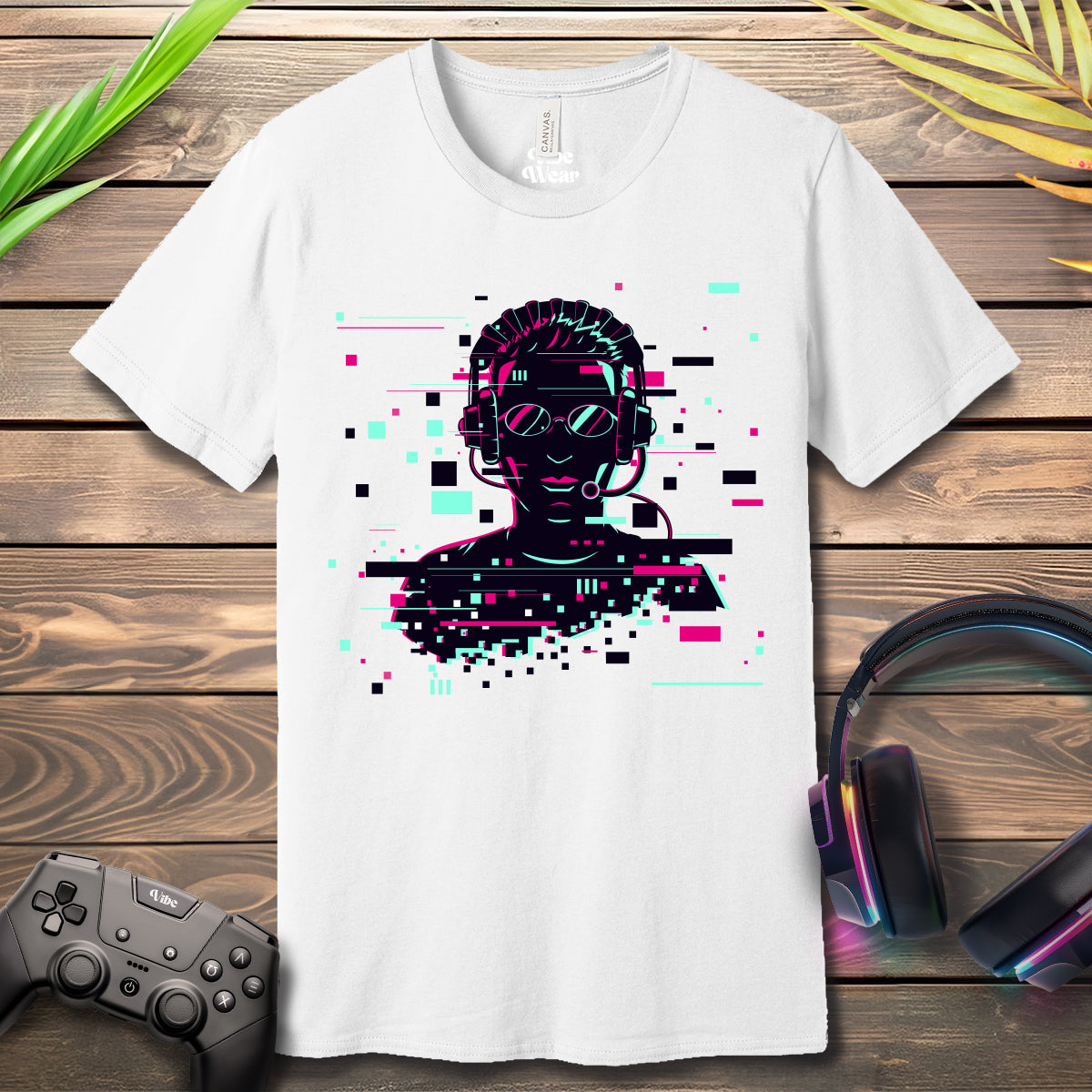 Gaming Glitch Silhouette T-Shirt