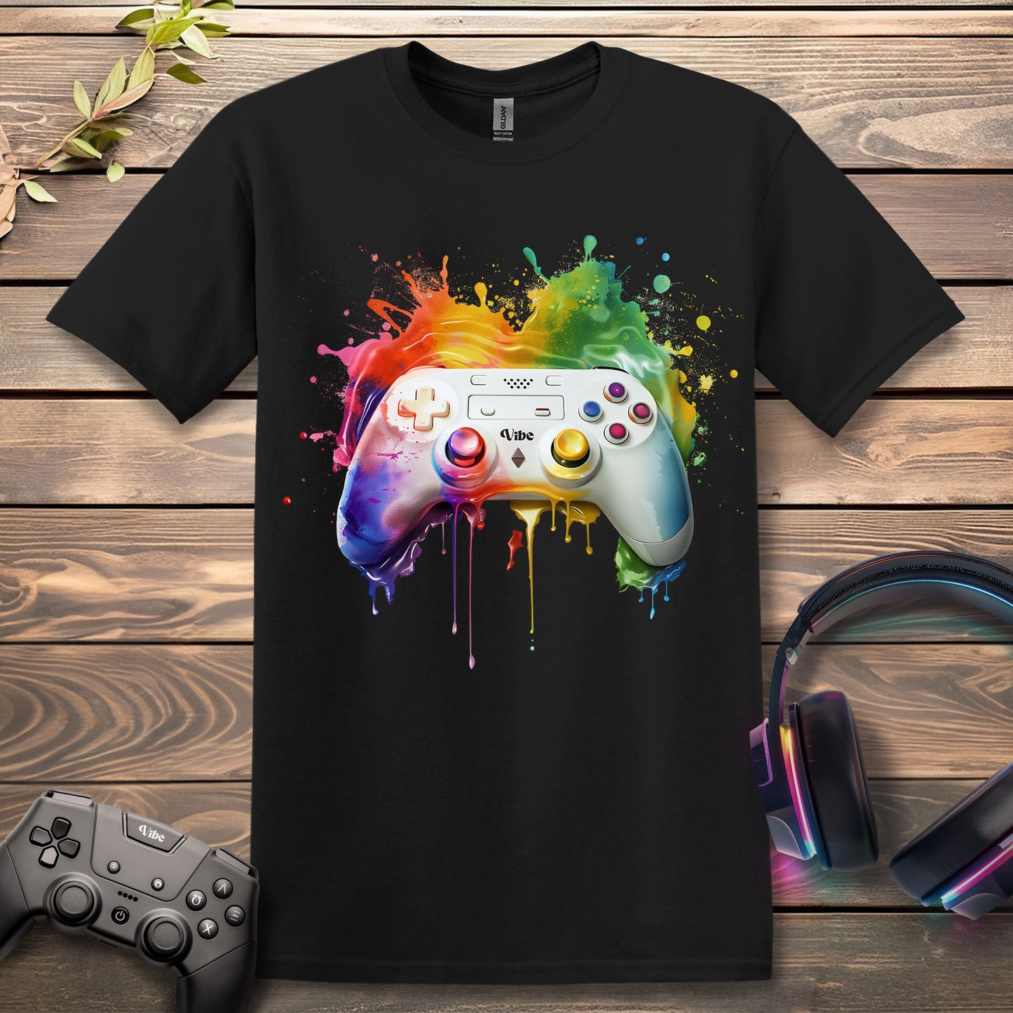 Rainbow Splash Controller T-Shirt