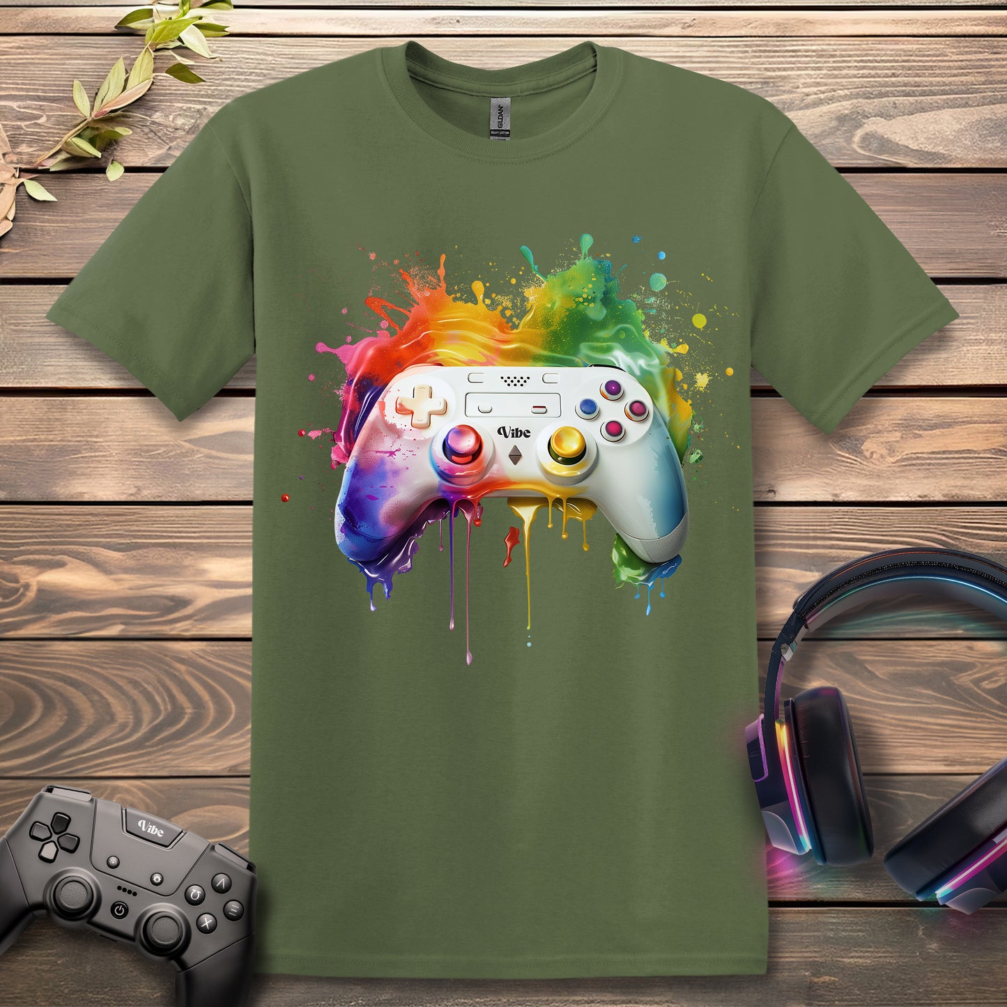 Rainbow Splash Controller T-Shirt