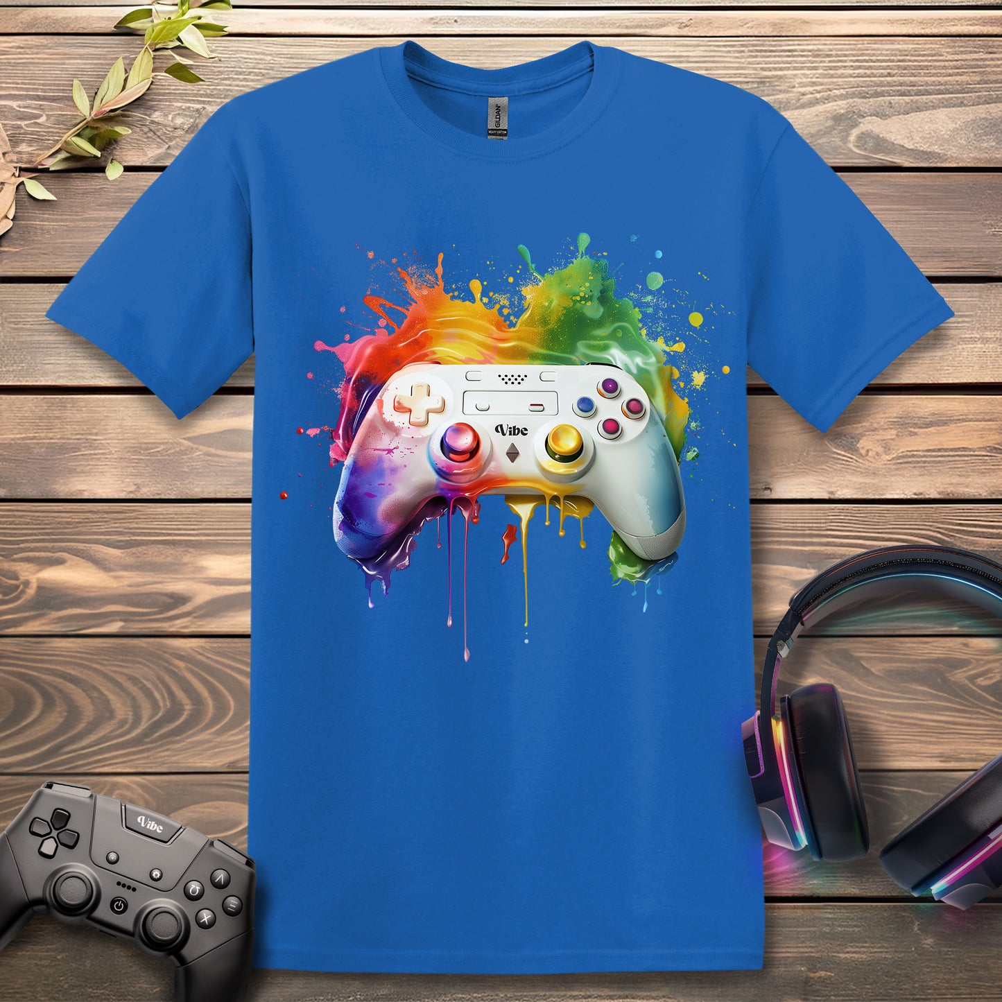 Rainbow Splash Controller T-Shirt