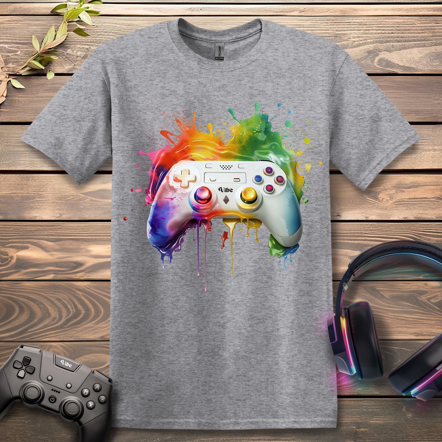 Rainbow Splash Controller T-Shirt