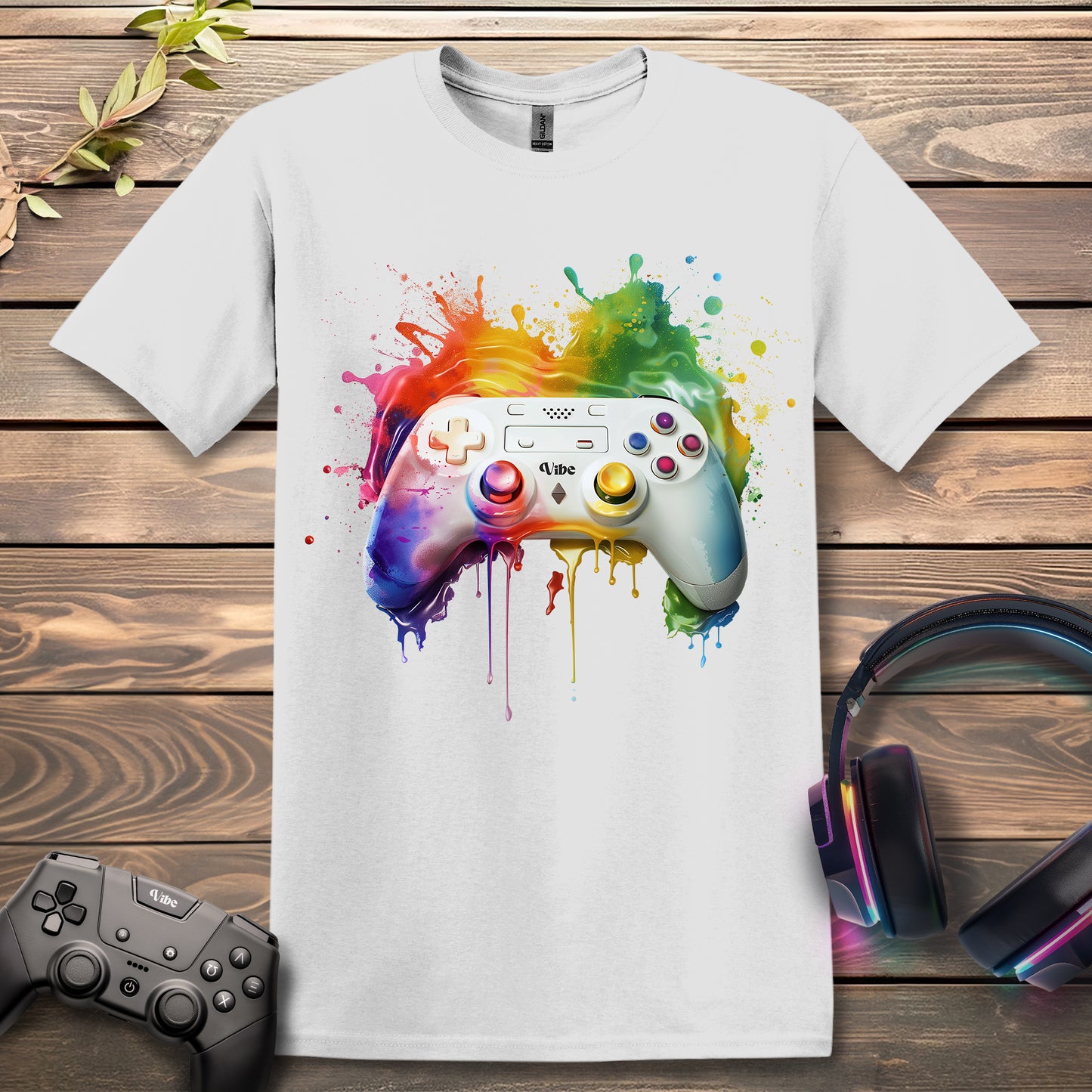 Rainbow Splash Controller T-Shirt