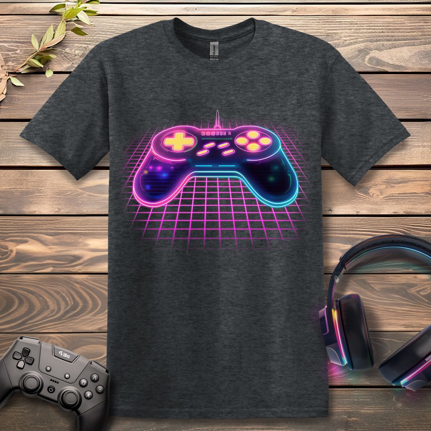 Neon Space Controller T-Shirt