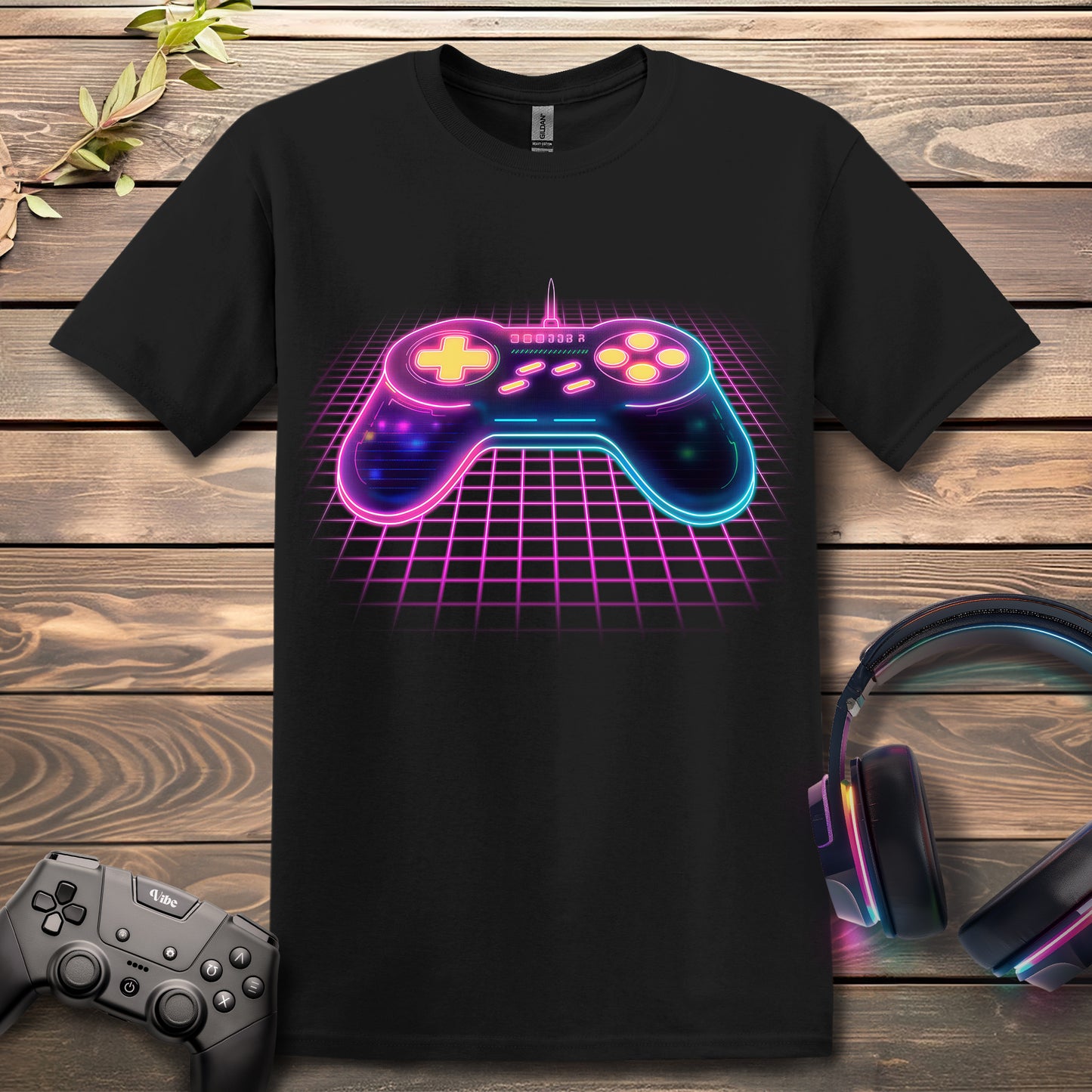 Neon Space Controller T-Shirt