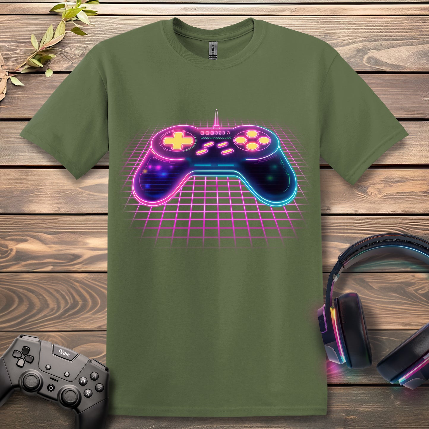 Neon Space Controller T-Shirt