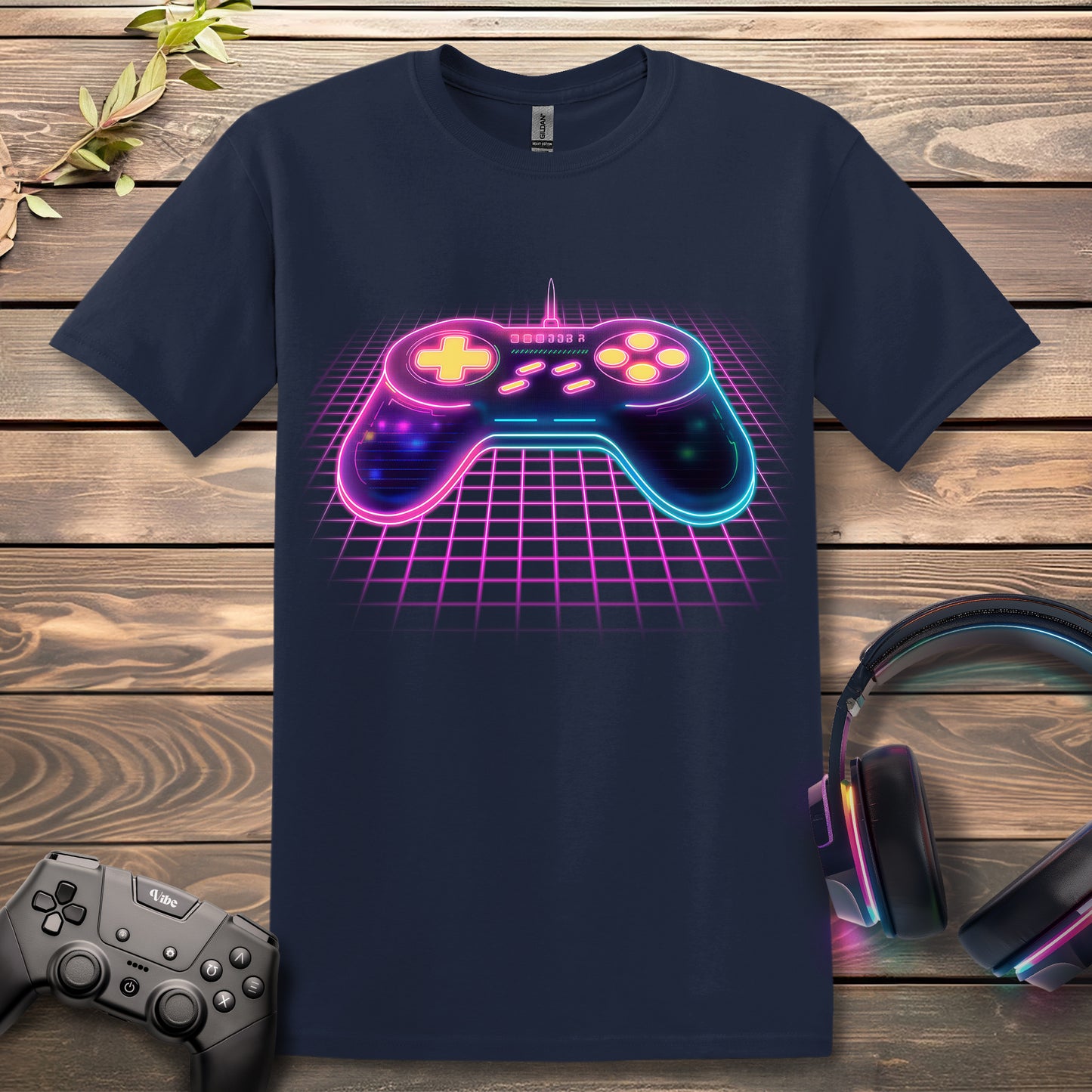 Neon Space Controller T-Shirt