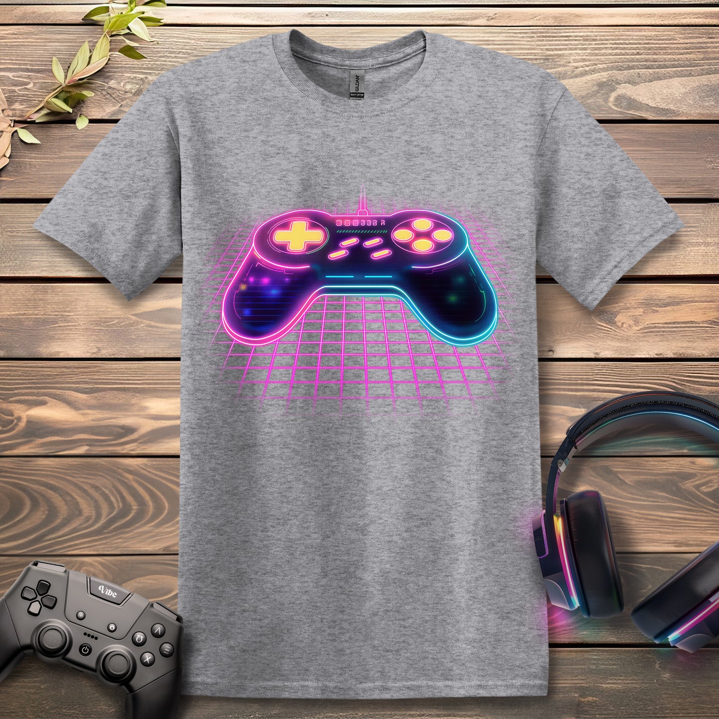 Neon Space Controller T-Shirt