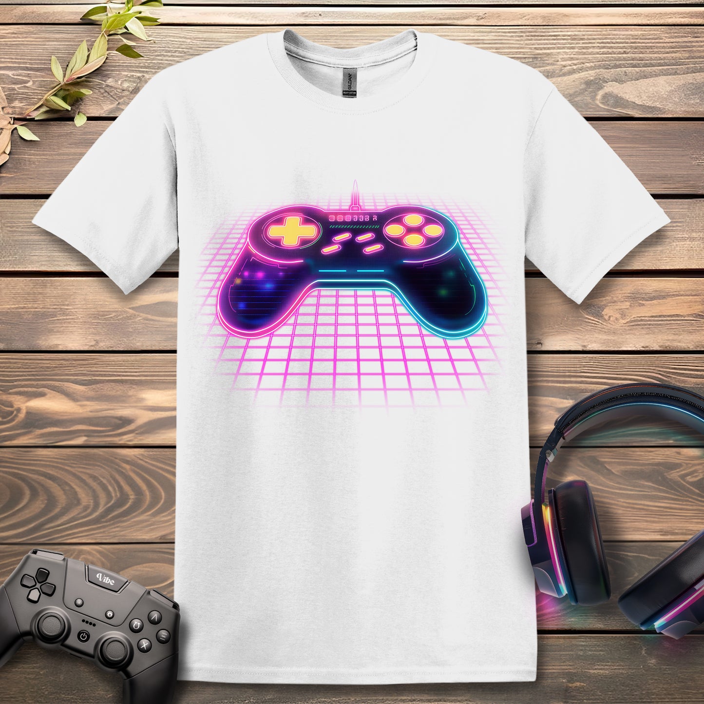 Neon Space Controller T-Shirt