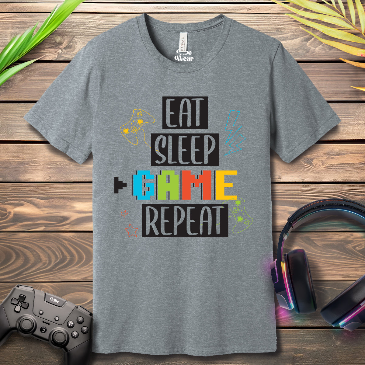 Eat Sleep GAME Repeat Graphic T-Shirt