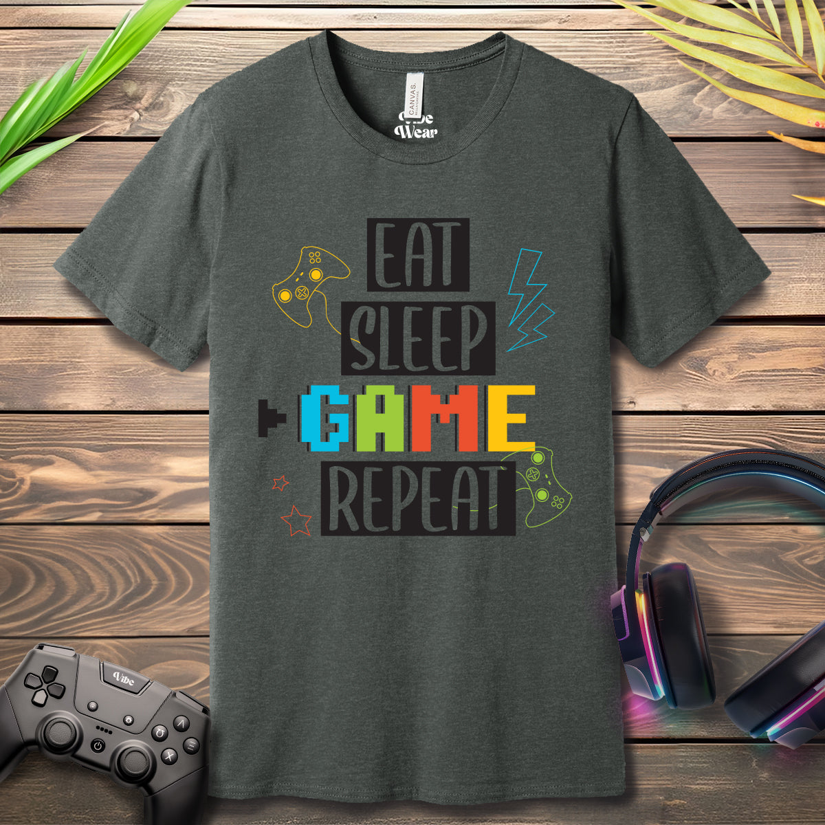 Eat Sleep GAME Repeat Graphic T-Shirt