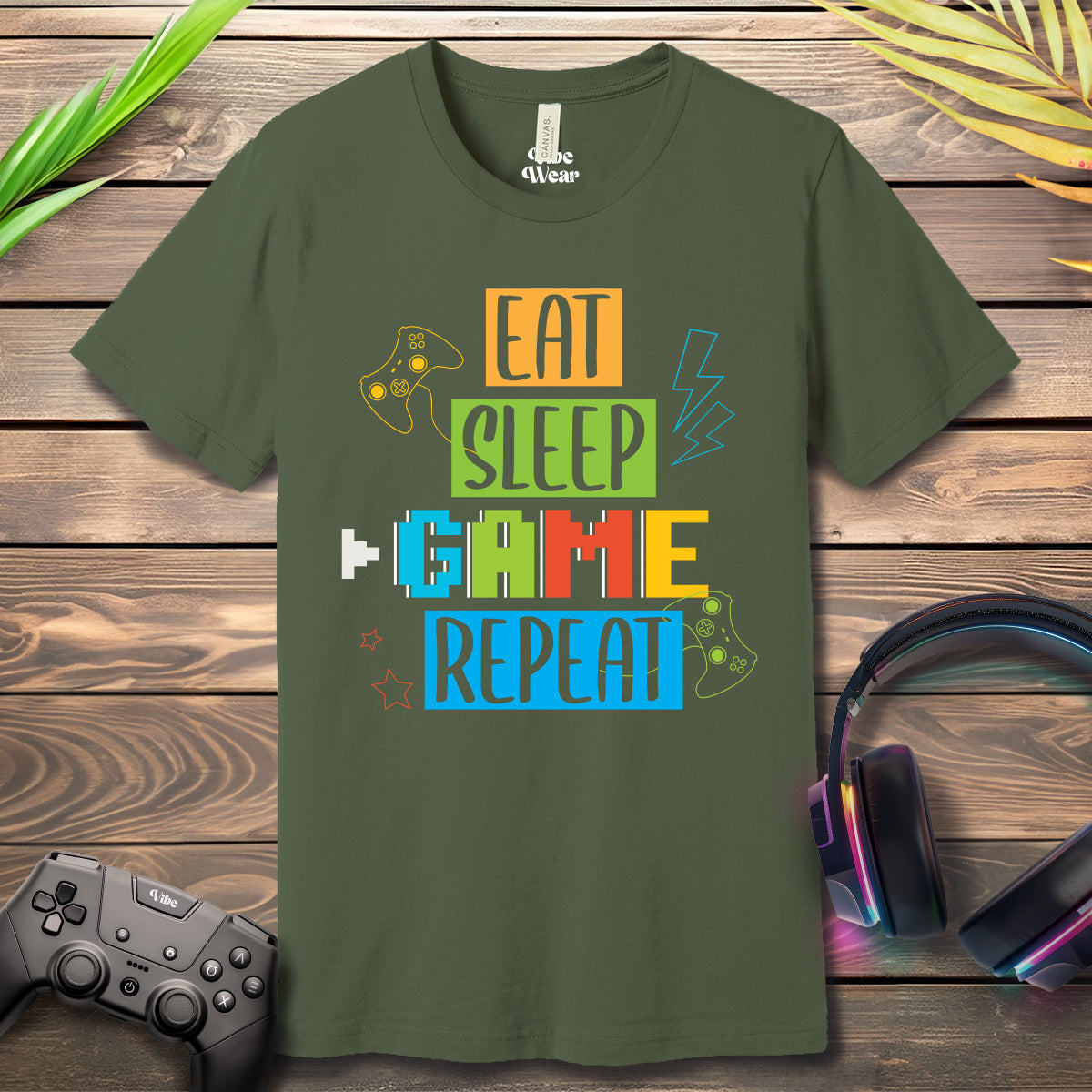 Eat Sleep GAME Repeat Graphic T-Shirt