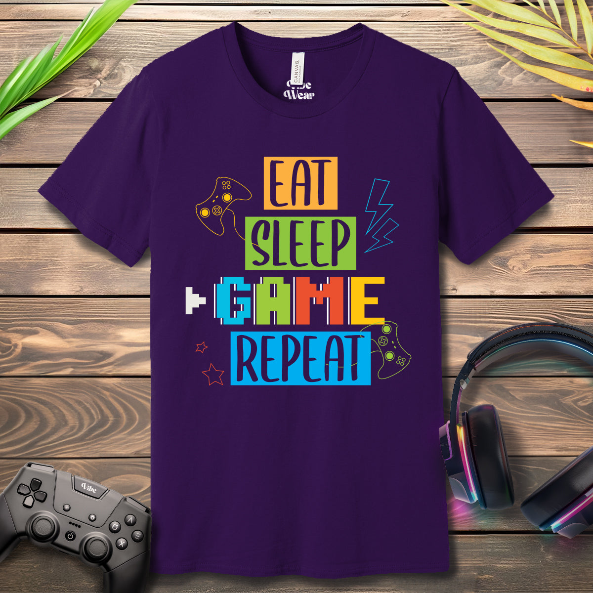 Eat Sleep GAME Repeat Graphic T-Shirt