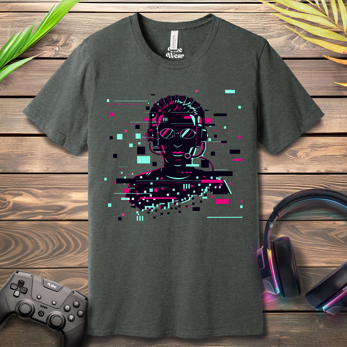 Gaming Glitch Silhouette T-Shirt