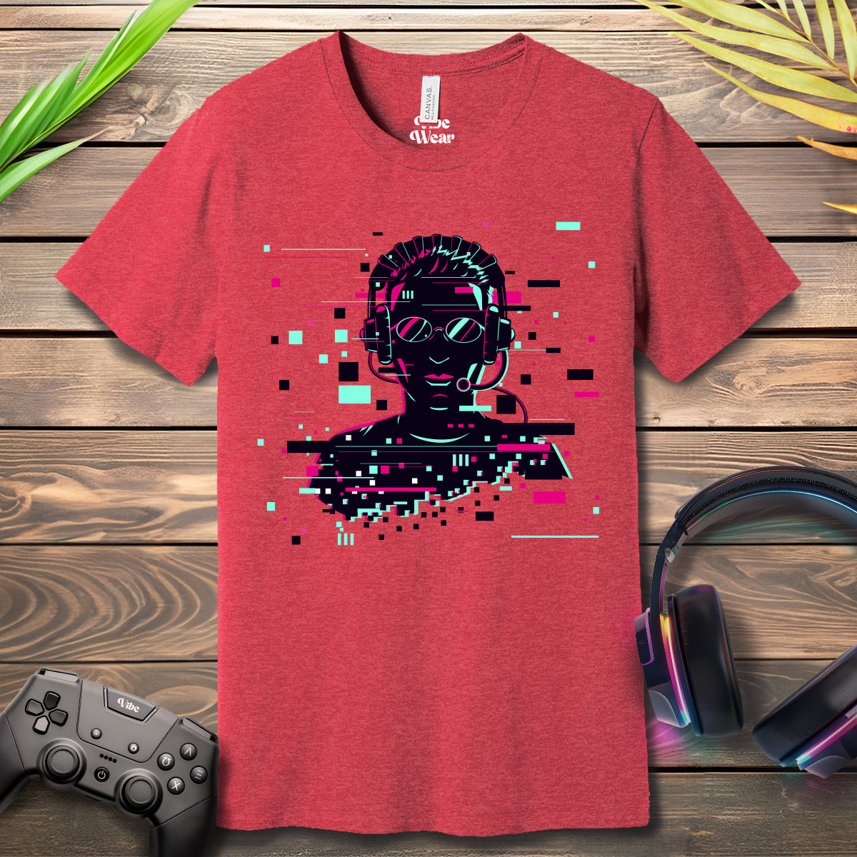 Gaming Glitch Silhouette T-Shirt