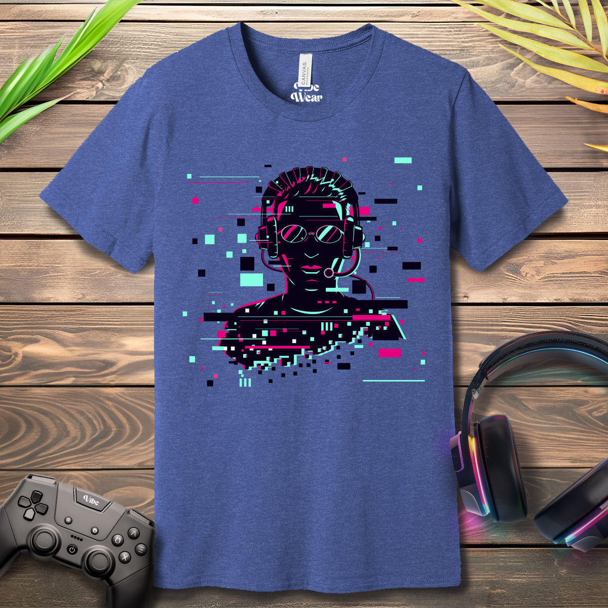 Gaming Glitch Silhouette T-Shirt