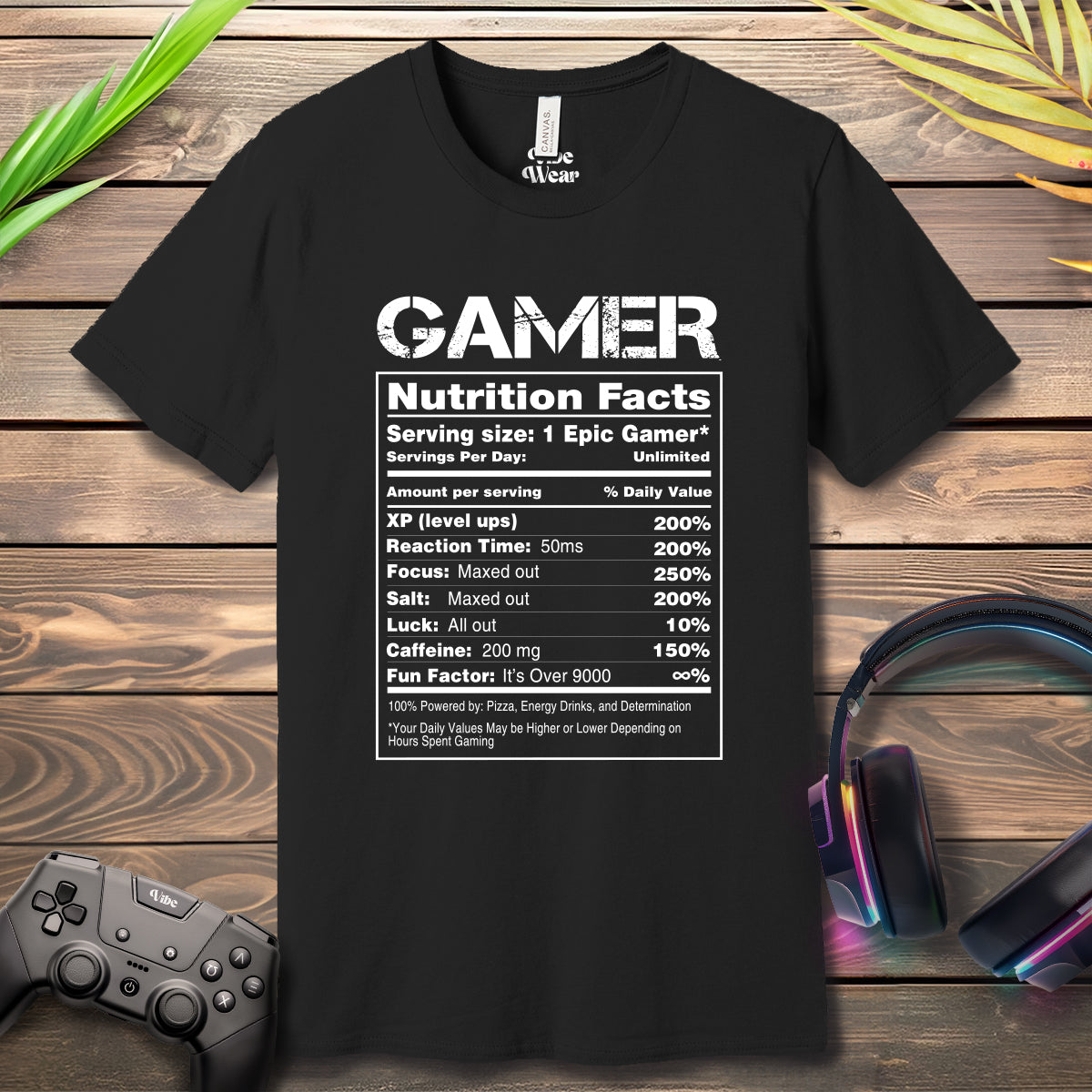 Gamer Nutritional Facts T-Shirt