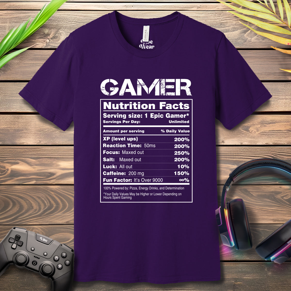 Gamer Nutritional Facts T-Shirt